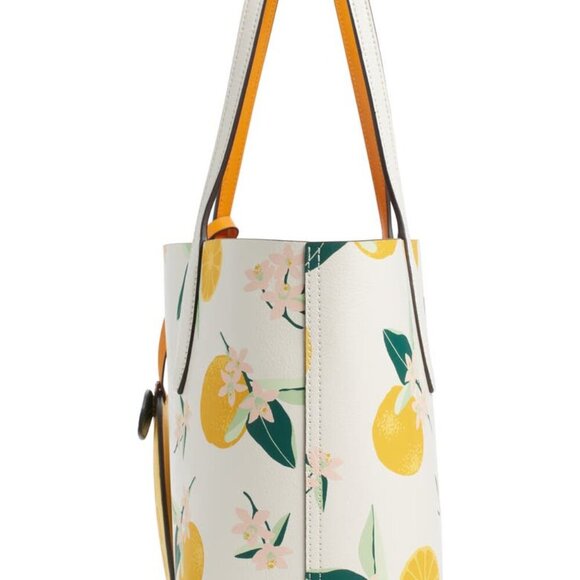 Kate Spade Lemon Print Tote - White and Yellow - Picture 5 of 11